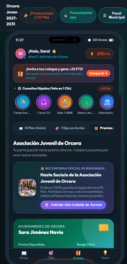 Premios Amurjo en el móvil